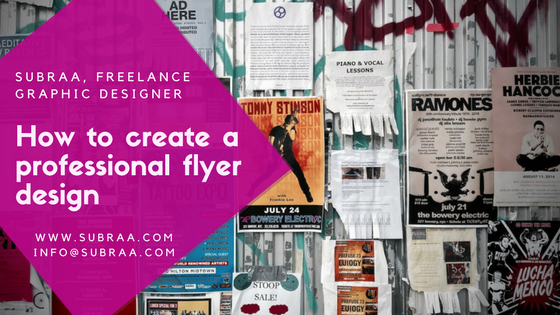 How to create a Professional Flyer Design — A Design Guide for Beginners