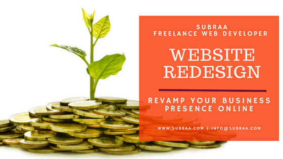 Website Redesign — Hire Subraa, Freelance Web Designer this Christmas to revamp your business presence online